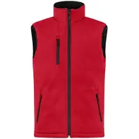 Clique Padded Hoody Softshell Bodywarmer Rood maat 3XL heren