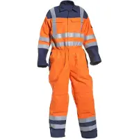 Hydrowear multinorm overal Marseille Fluor Oranje/Marine maat 62