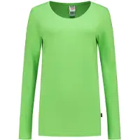 Tricorp 101010 T-Shirt Lange Mouw Dames Lime maat M dames