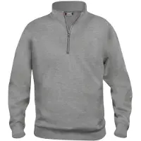 Clique Basic halfzip Grijs Melange maat 4XL 3671