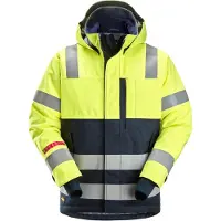 Snickers Waterdichte Isolerend Jack Met Capuchon High-vis Klasse 3 1162 | Maat: XS