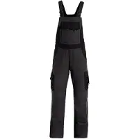 FHB Eckhard Tuinbroek Twill Antraciet-Zwart maat 74 heren