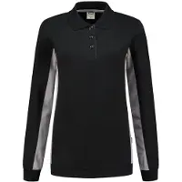Tricorp 302002 Polosweater Bicolor Dames Zwart/Grijs maat 3XL dames