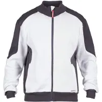Engel F. Engel 8830-233 Sweat Cardigan Wit/Antraciet maat XXL heren