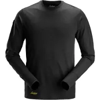 Snickers 2451 T-shirt Wollen Lange Mouwen Antibacterial Slim Fit | Maat: S