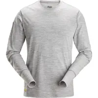 Snickers 2451 T-shirt Wollen Lange Mouwen Antibacterial Slim Fit | Maat: XXL