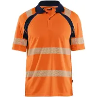 Blakläder 3595-1013 UV-Poloshirt High Vis High Vis Oranje/Marineblauw maat S heren