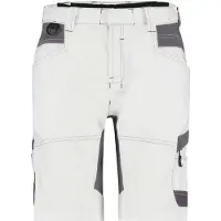 Dassy Axis Painters Women Schildersshort met stretch voor dames Wit/Antracietgrijs maat 32 dames