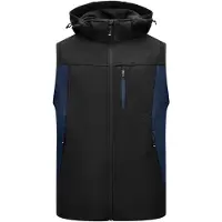 FHB Justus Softshell-Gilet Marineblauw-Zwart maat M heren