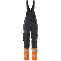 Mascot 19669-236 Amerikaanse overall met kniezakken Donkermarine/Hi-Vis Oranje maat 82C56 uniseks