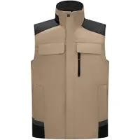 FHB Hauke Werkvest Beige-Zwart maat XL heren