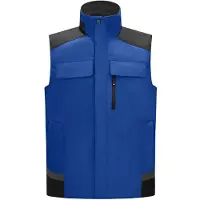 FHB Hauke Werkvest Korenblauw-Zwart maat 2XL heren