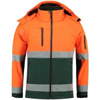 Tricorp 403007 Softshell ISO20471 Fluor Oranje-Groen maat XXL heren