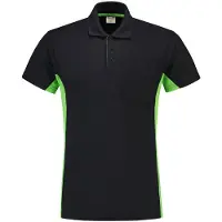Tricorp 202002 Poloshirt Bicolor Borstzak Marineblauw/Lime maat 4XL 3671