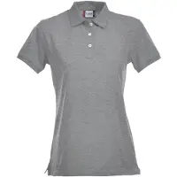 Clique Premium Dames Polo Grijs Melange maat XL dames