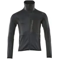 Mascot 17103-316 Fleecetrui met rits Donkermarine/Zwart maat 4XL uniseks