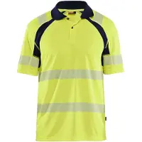 Blakläder 3595-1013 UV-Poloshirt High Vis High Vis Geel/Marineblauw maat XXXL heren
