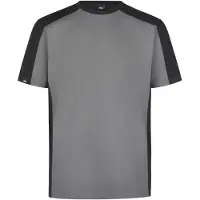 FHB Marc T-Shirt tweekleurig Grijs-Zwart maat XS heren