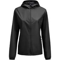 Printer Grab Windbreaker Dames Dames Zwart maat 3XL dames