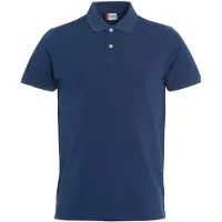 Clique Premium Heren Polo Blauwmelange maat L heren