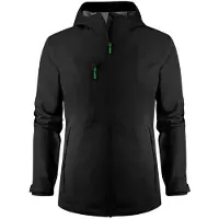 Printer Hiker Shell Jas Dames Zwart maat S dames