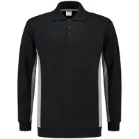 Tricorp 302003 Polosweater Bicolor Zwart/Grijs maat 5XL heren