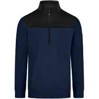 FHB Rob Zip-Sweatshirt Marine-Zwart maat XL uniseks