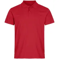 Clique Single Jersey Polo Rood maat 4XL 3671