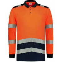 Tricorp Poloshirt High Vis Bicolor Lange Mouw 203008 | Maat: XS