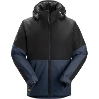 Snickers 1104 Waterdichte Geïsoleerde Werkjas Marineblauw/Zwart maat M heren