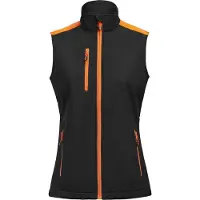 Printer Prime Softshell Bodywarmer Dames Zwart/Oranje maat XL dames