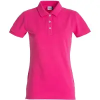 Clique Stretch Premium Polo Ladies Helder Kersen maat XL dames
