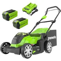 Greenworks Accu Grasmaaier 40 Volt 41 CM Met 2x 2.0 Ah Accu En Lader