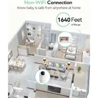 MOMCOZY BM03 - Videobabymonitor met 5,5 inch scherm en nachtzichtfunctie