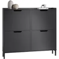 SoBuy Smalle Schoenenkast FSR100-SCH Zwart