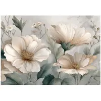 WALLARENA - Behang 400x280 cm - Fotobehang - Vliesbehang - Bloemen motif - Voor de slaapkamer van de salon - Op Flizelinie