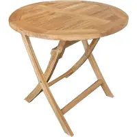 Vita tuintafel Milton teak rond Ø80H76 cm
