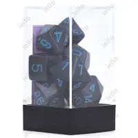 Chessex Cobalt Speckled Polydice Dobbelsteen Set (7 stuks)