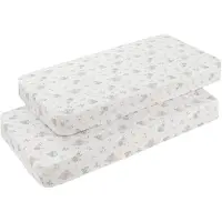 cambrass Globe 60x120x17 Cm Crib Fitted Sheet 2 Units Beige Kinderen