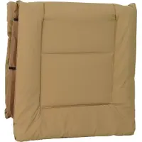 vidaXL Opklapbare ligbed met kussens, 2 stuks, beige