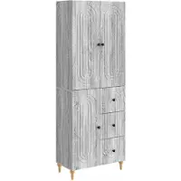 vidaXL Kast Set 2 st Bewerkt hout