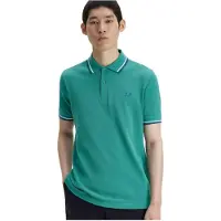 Fred perry Poloshirt 2-knoops pique groen 100% katoen