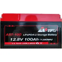 AST -200 12.8V 200AH ​​lithiumbatterij- hoge capaciteit, stabiele BMS-beveiliging, oververhitting, Bluetoothvoor kamperen, energieopslag en gebruik in voertuigen