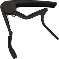 CLX Capo Ukulele BLK Capo voor Ukulele Zwart met Veermechanisme