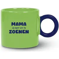 Miko Mok “Mama je bent om te zoenen” - Origineel Cadeau - Cadeau Mok - Moeder - Mama - Moederdag