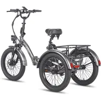 Fafrees F20 Mate Opvouwbaar Elektrisch Driewieler – 48V 20Ah Accu, 110km Bereik, 20"x3.0" Vetbanden, Hydraulische Remmen – Zwart