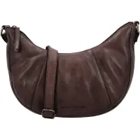 Hide & Stitches Moonbag Schoudertas Paint Rock Donker Bruin