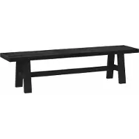 vidaXL Eetbank NOAIN 160 x 41 x 45 cm Massief grenenhout Zwart