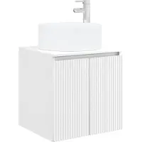 vidaXL Wandgemonteerde wastafelmeubel Wit 49,5 x 44,5 x 65,5 cm