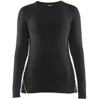 Blakläder 7213-1075 Vlamvertragende dames onderhemd, 68% merinowol Zwart maat XS dames